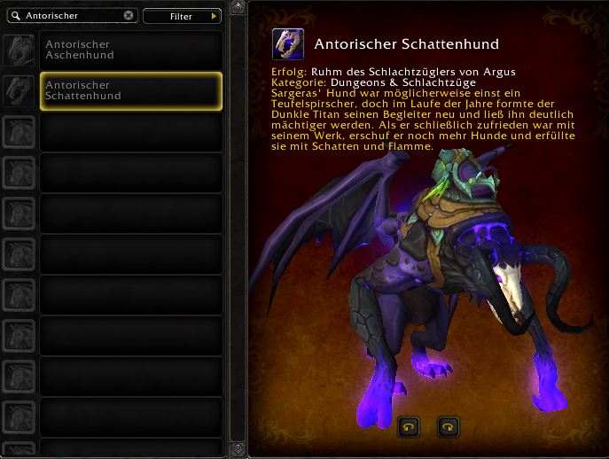 World of Warcraft PTR Patch 7 3 Schattenhunde