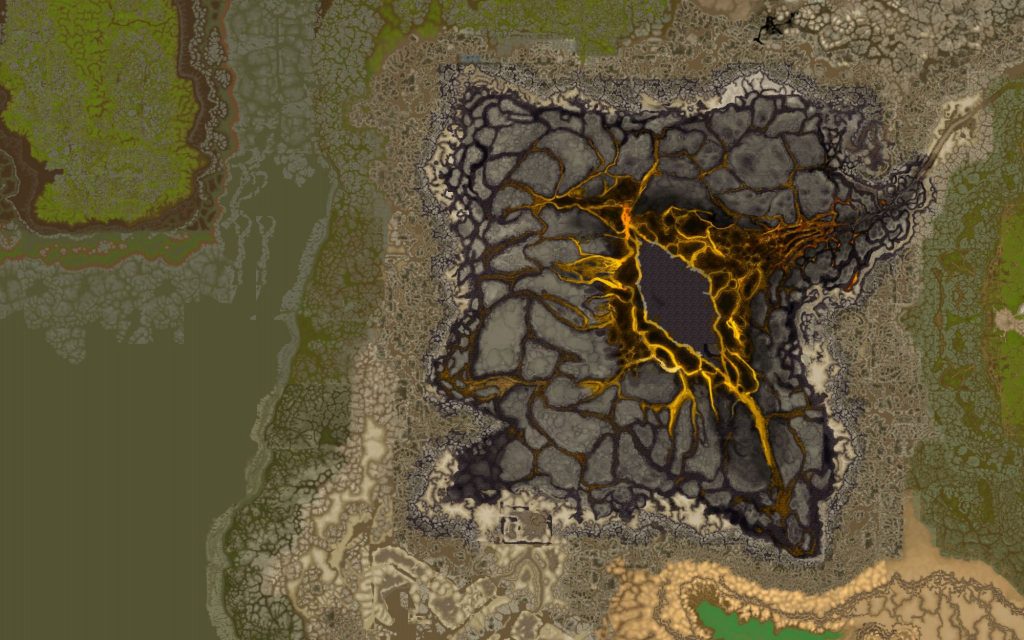 WoW Silithus Narbe Map