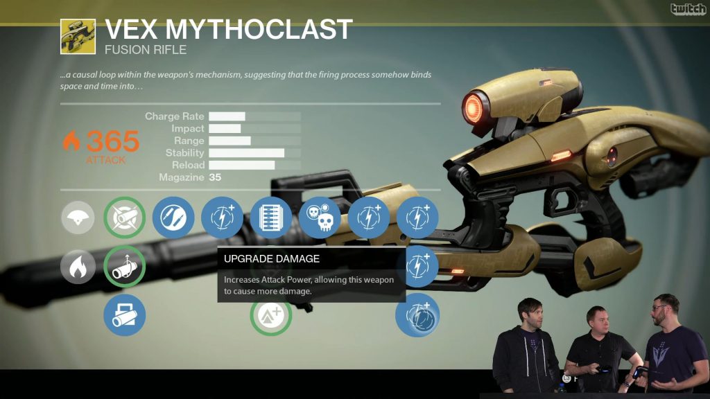 Destiny Vex Mythoclast Upgrade