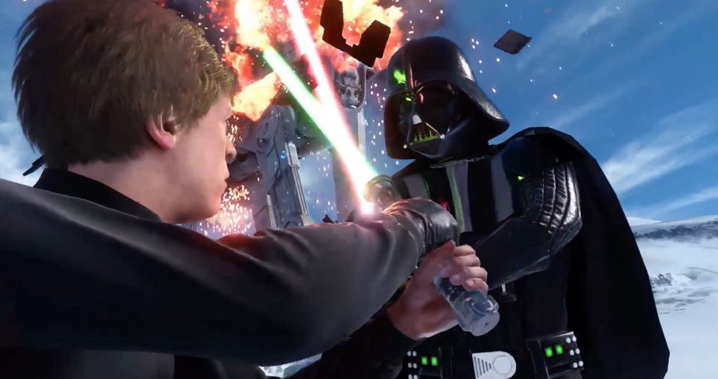 Star Wars Battlefront Luke vs Vader