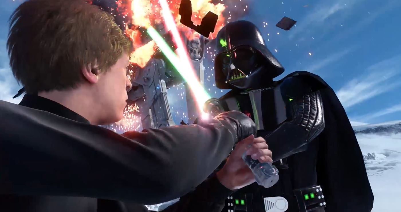 Star Wars Battlefront Luke vs Vader