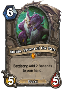 Hearthstone Wotog Mukla Tyrant of the Vale