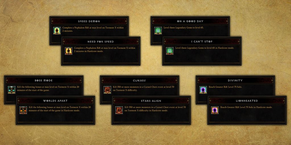 Diablo 3 Achievements