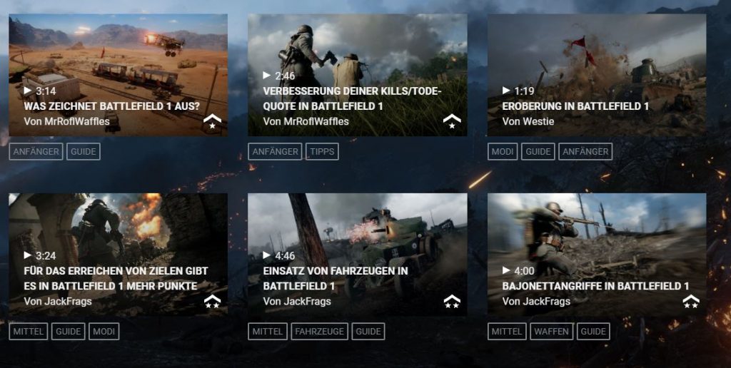BF1 Boot Camp Online Videos