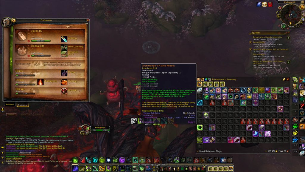World of Warcraft Screenshot Angeln Legendär
