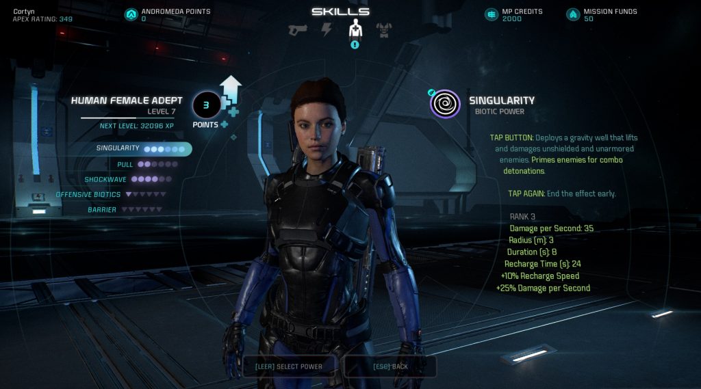Mass Effect Andromeda Multiplayer Biotic Talents