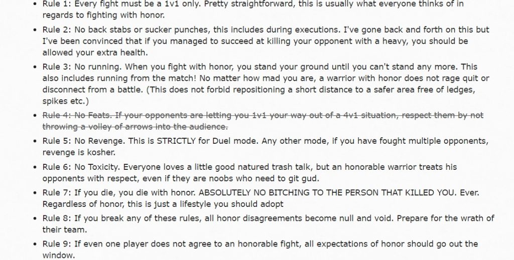 for-honor-regeln