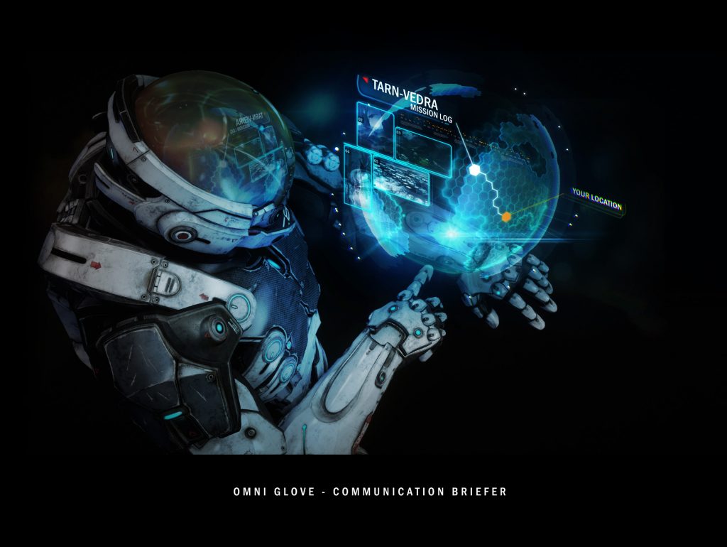 Mass Effect Andromeda Artwork Omnitool Map