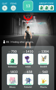 Pokémon GO Raid Lobby
