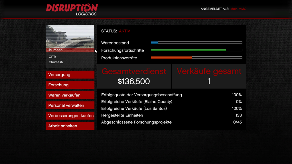 GTA 5 Online Gunrunning Verkäufe