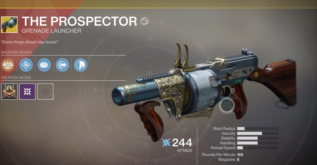 Destiny 2 Der Prospector Waffe