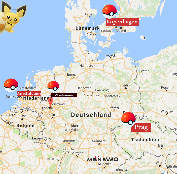 Pokémon GO Europa Safari Zonen