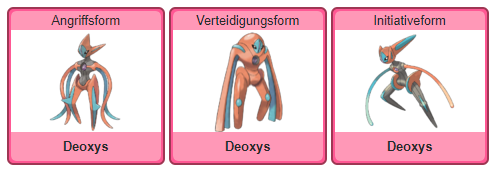 Pokémon GO Deoxys Formen