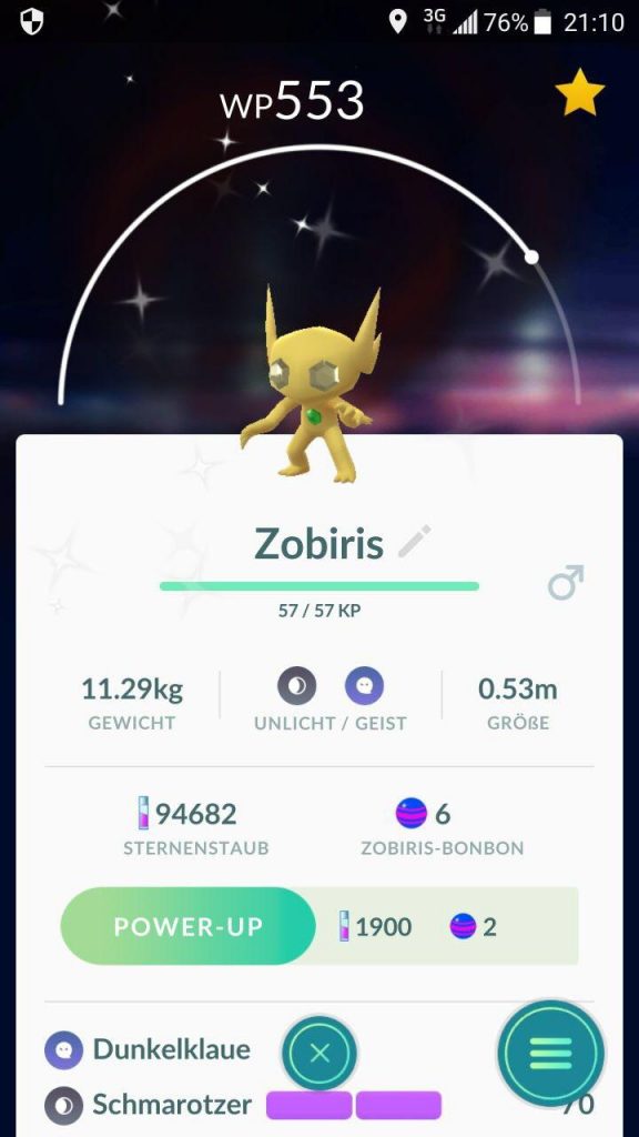 Pokémon GO Zobiris Shiny