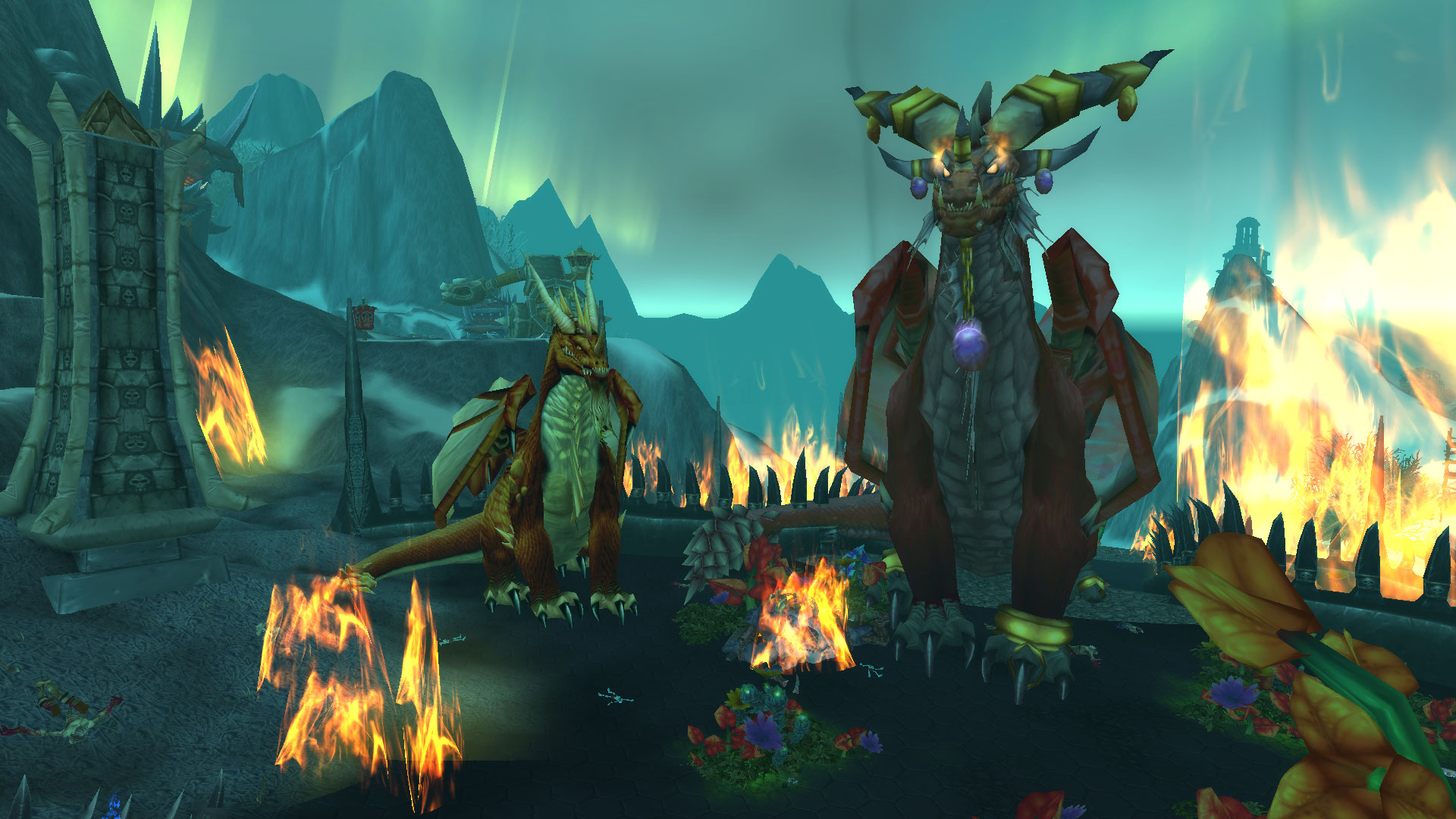 World of Warcraft Dragon Lore Krasus and Alexstrasza 2