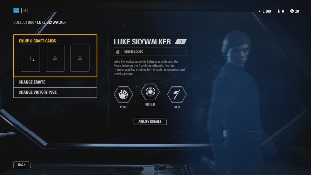 Battlefront 2 Held Luke Skywalker