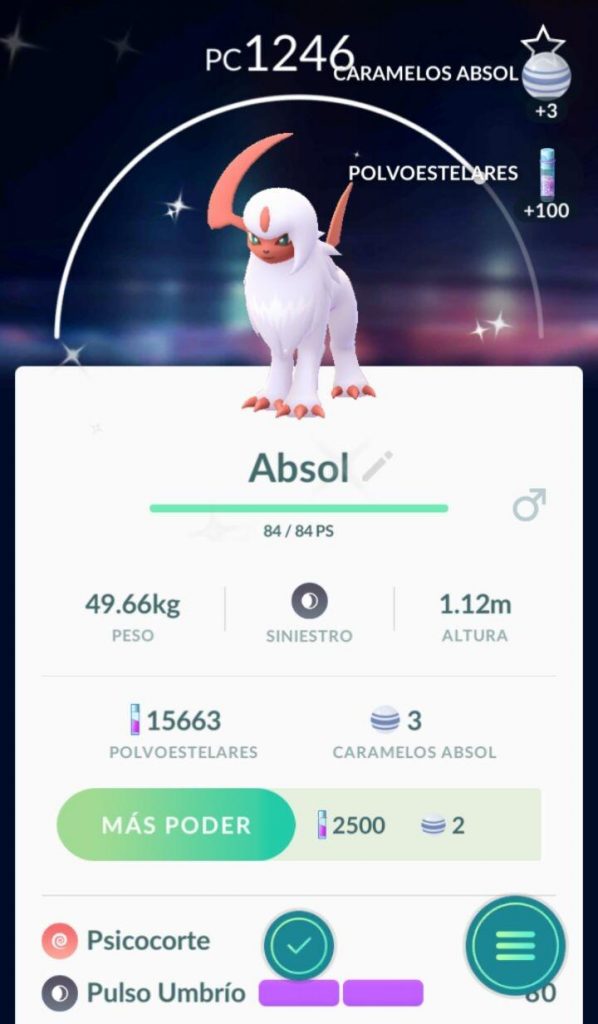 Pokémon GO Shiny Absol