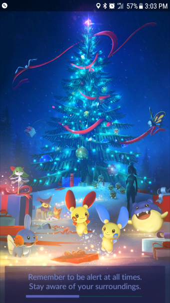 Pokémon GO Ladebildschirm Dezember 2017