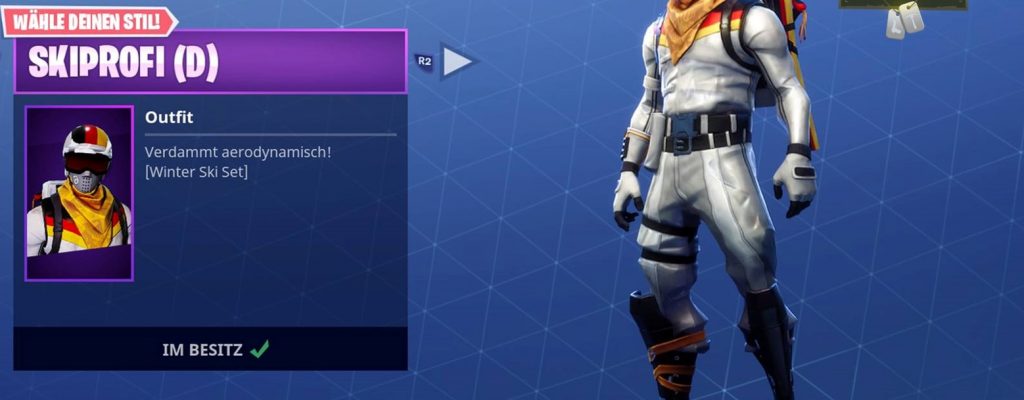 Es Gibt In Fortnite Battle Royale Sogar Einen Deutschen Skin Zu Olympia - 