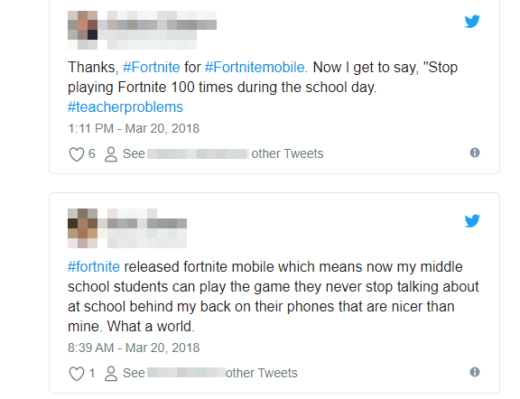 Fortnite-Tweets