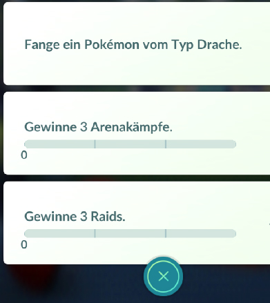 Pokémon GO Quests Aufgaben
