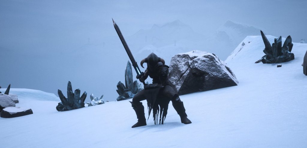 Conan Exiles Screenshot Endgame Rüstung mit Sternenmetall Großsschwert