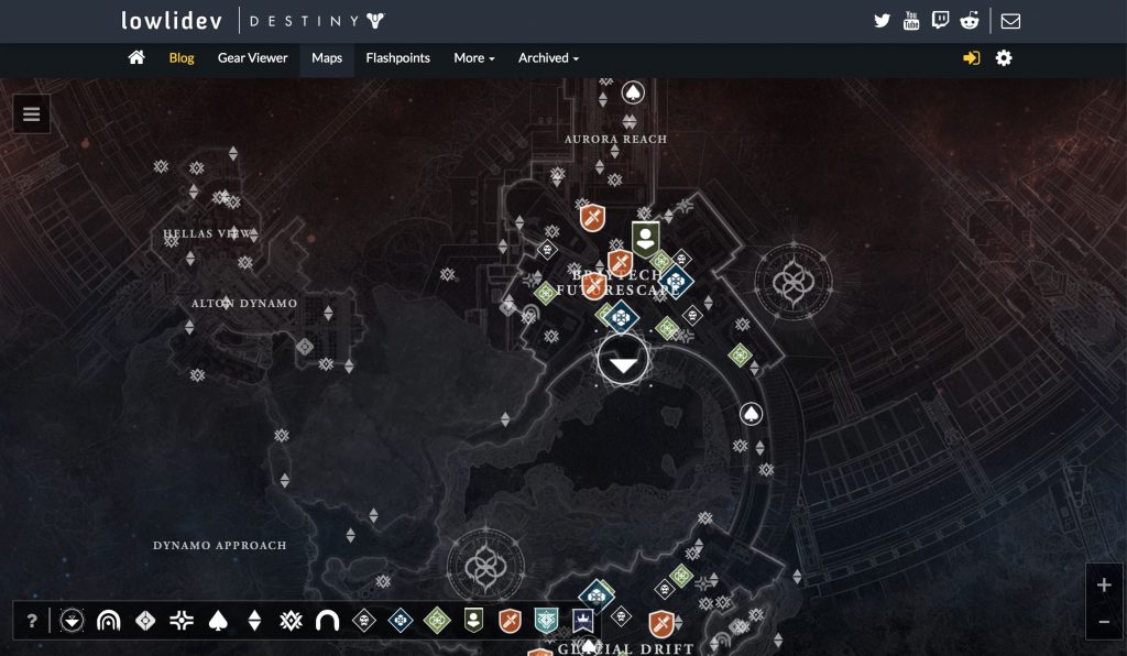 Destiny 2 Interaktive Karte