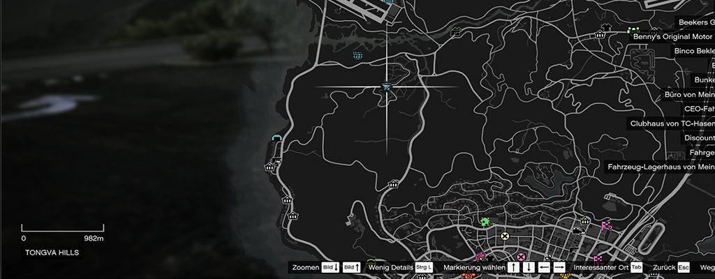 GTA 5 Online Map Crash Kurve