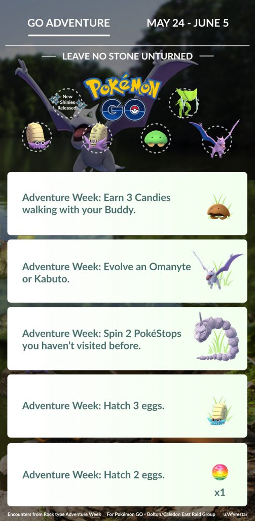 Pokémon GO Adventure Week Quests