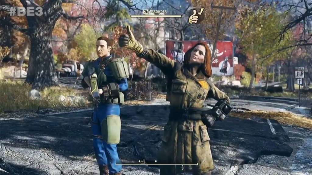 Fallout 76 Thumbs Up Gameplay