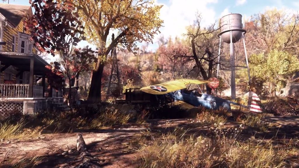 Fallout 76 abgestürztes Flugzeug