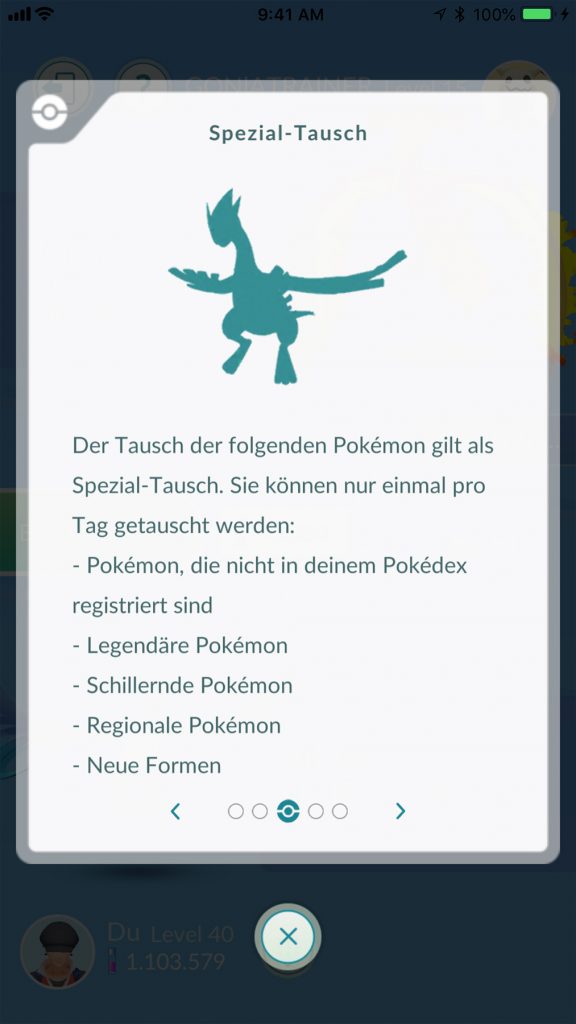 Pokémon GO Spezialtausch