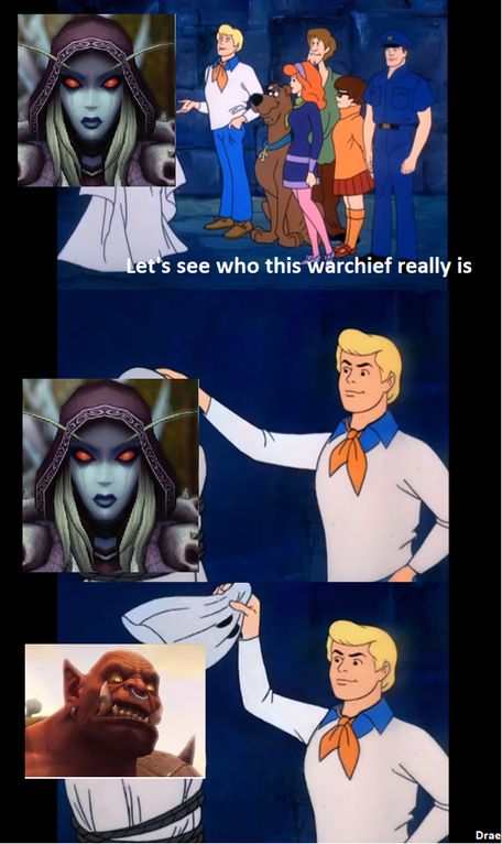 WoW Sylvanas Garrosh Meme Scooby