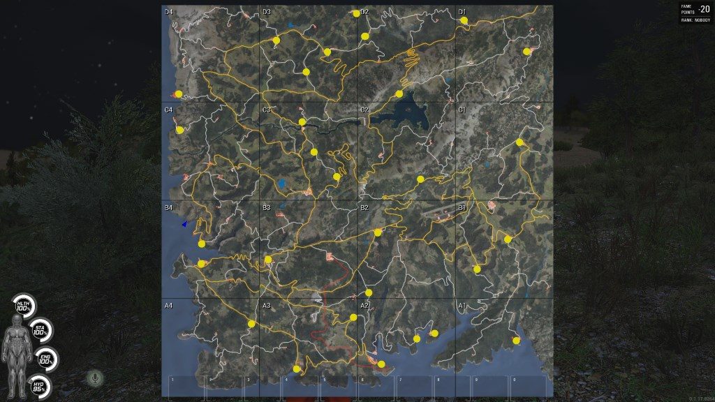 SCUM Ressourcen Map