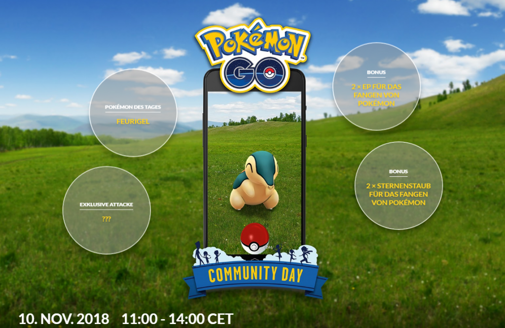 Pokémon GO Feurigel Community Day