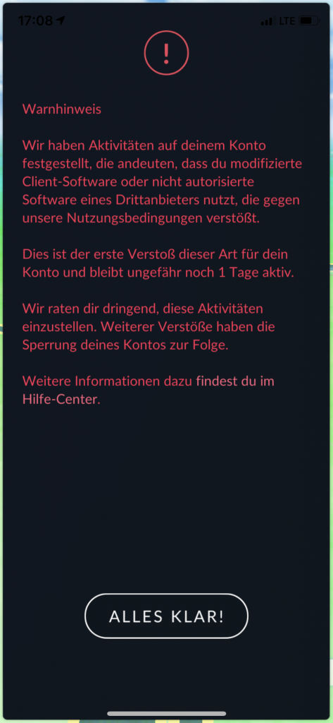 Pokémon GO Warning for Gen 4