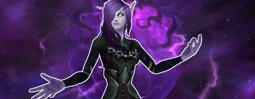 WoW Shadow Priest Void Elf casting title