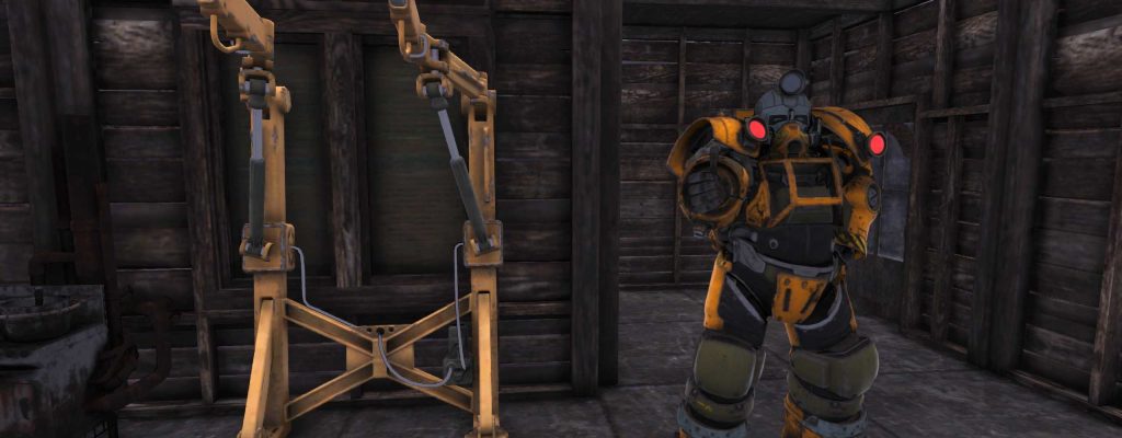 Fallout 76 Baggerrüstung und Powerrüstungs Station Titel