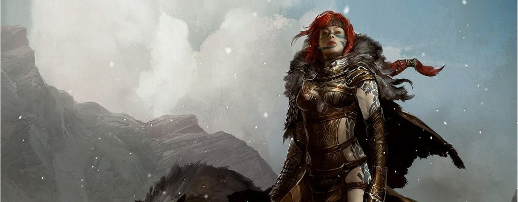 Guild Wars 2 title Woman Redhead