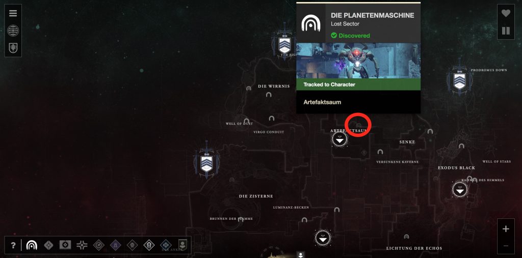 d2 lost sector planetenmaschine