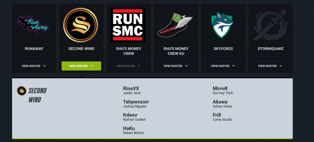 Overwatch Contenders Second Wind Roster