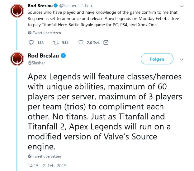 Apex Legends Twitter