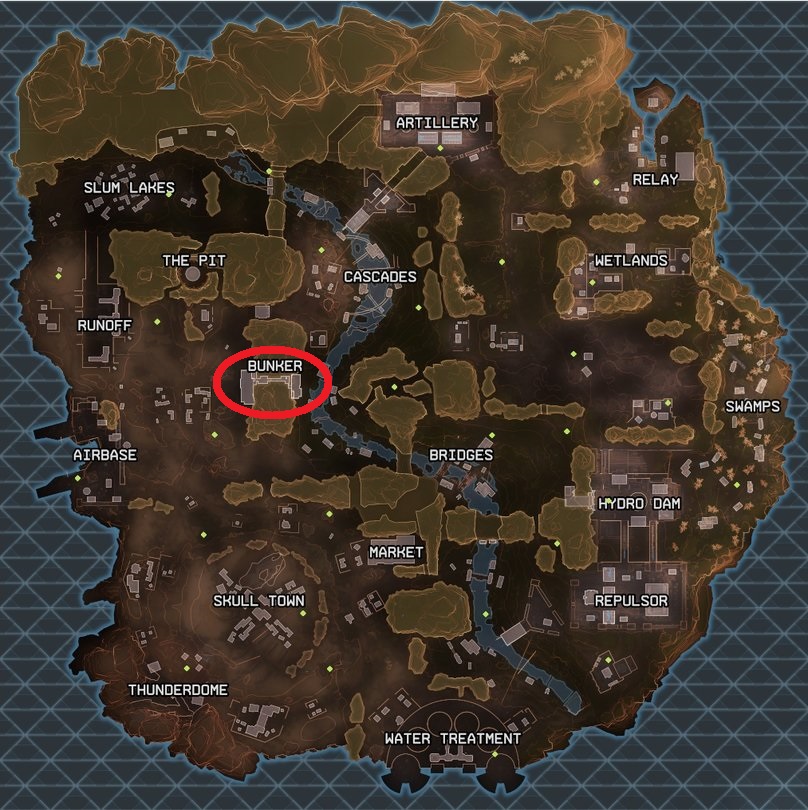 Apex Legends Bunker auf der Karte