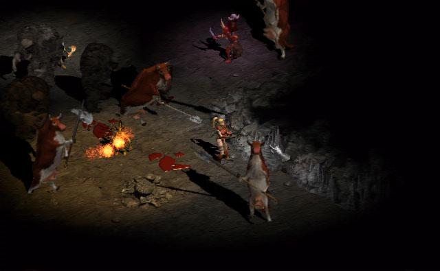 Diablo 2 Cow Level Screenshot
