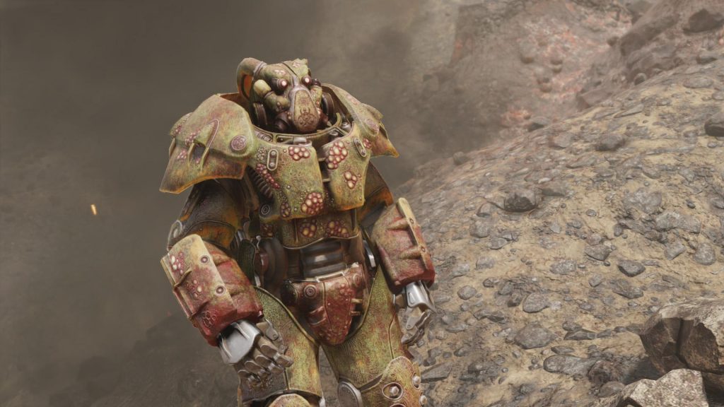 Fallout 76 Apokalyptischer Reiter Skin für die Powerrüstung Pest