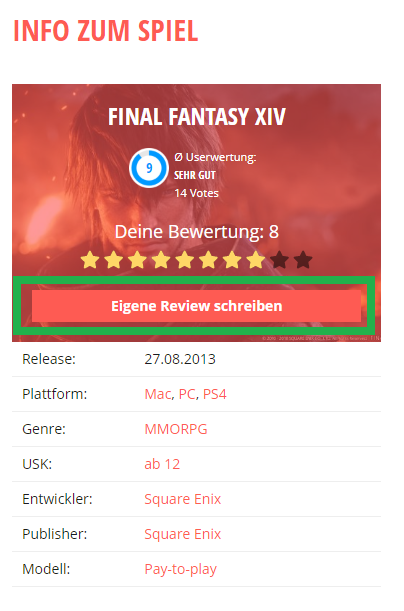 final fantasy xiv user review