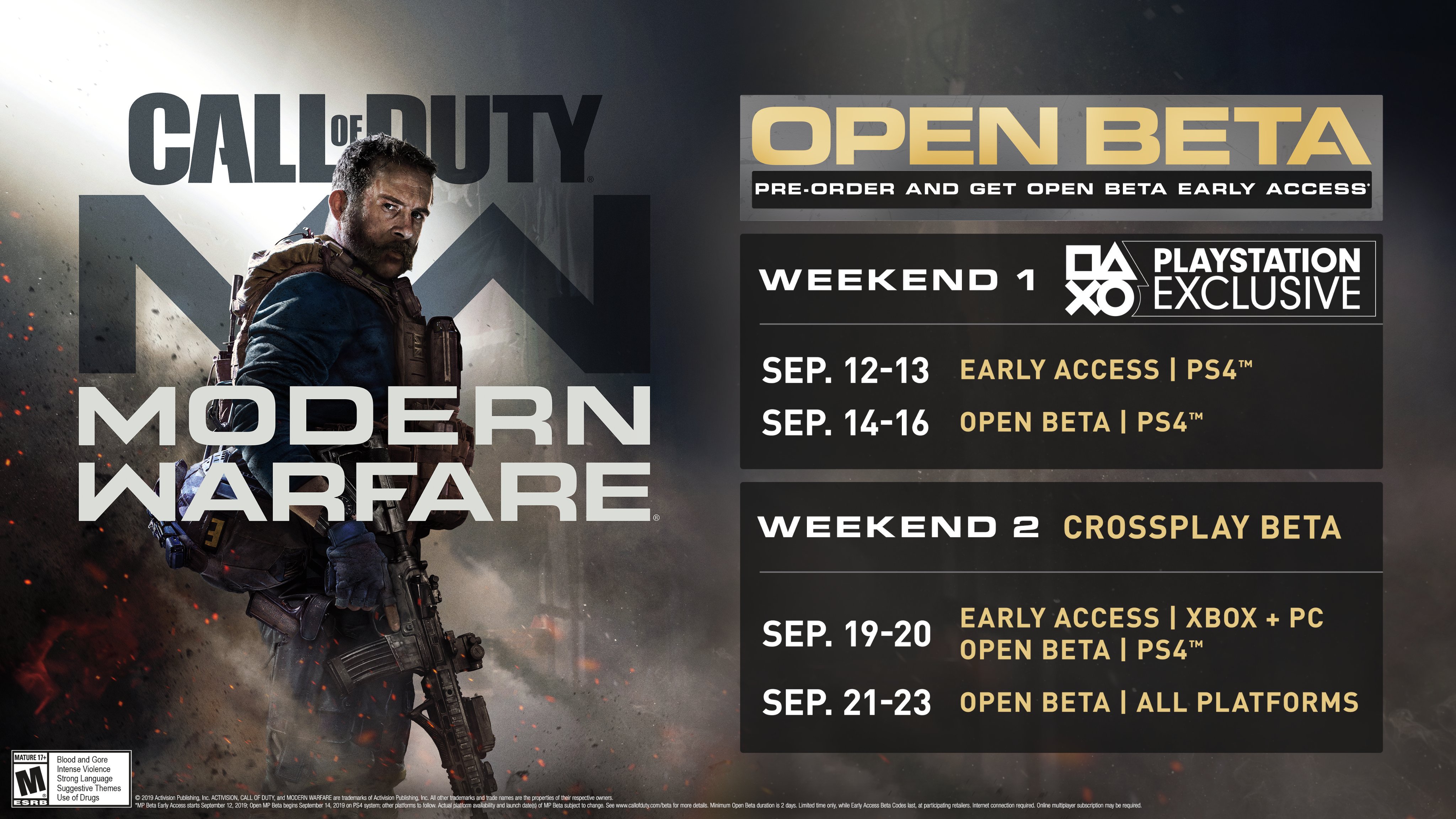 Call of duty modern warfare beta xbox one release date Alle Infos Zur Call Of Duty Modern Warfare Beta So Macht Ihr Mit