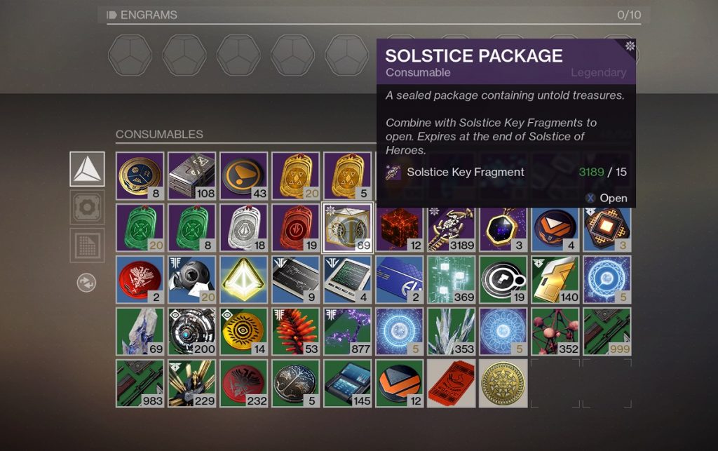 Destiny 2 Solstice of Heroes Sonnenwende Pakete