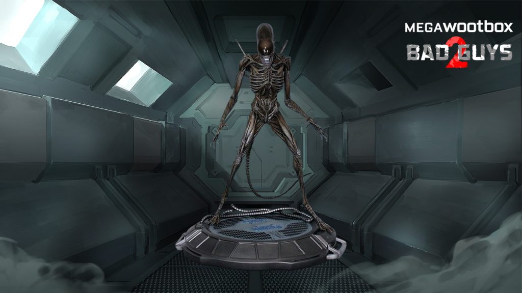 Alien Statue in der Megawootbox Bad Guys 2