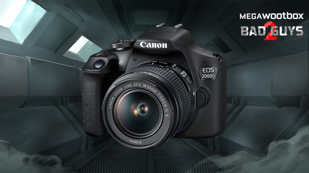 Canon Kamera in der Megawootbox Bad Guys 2